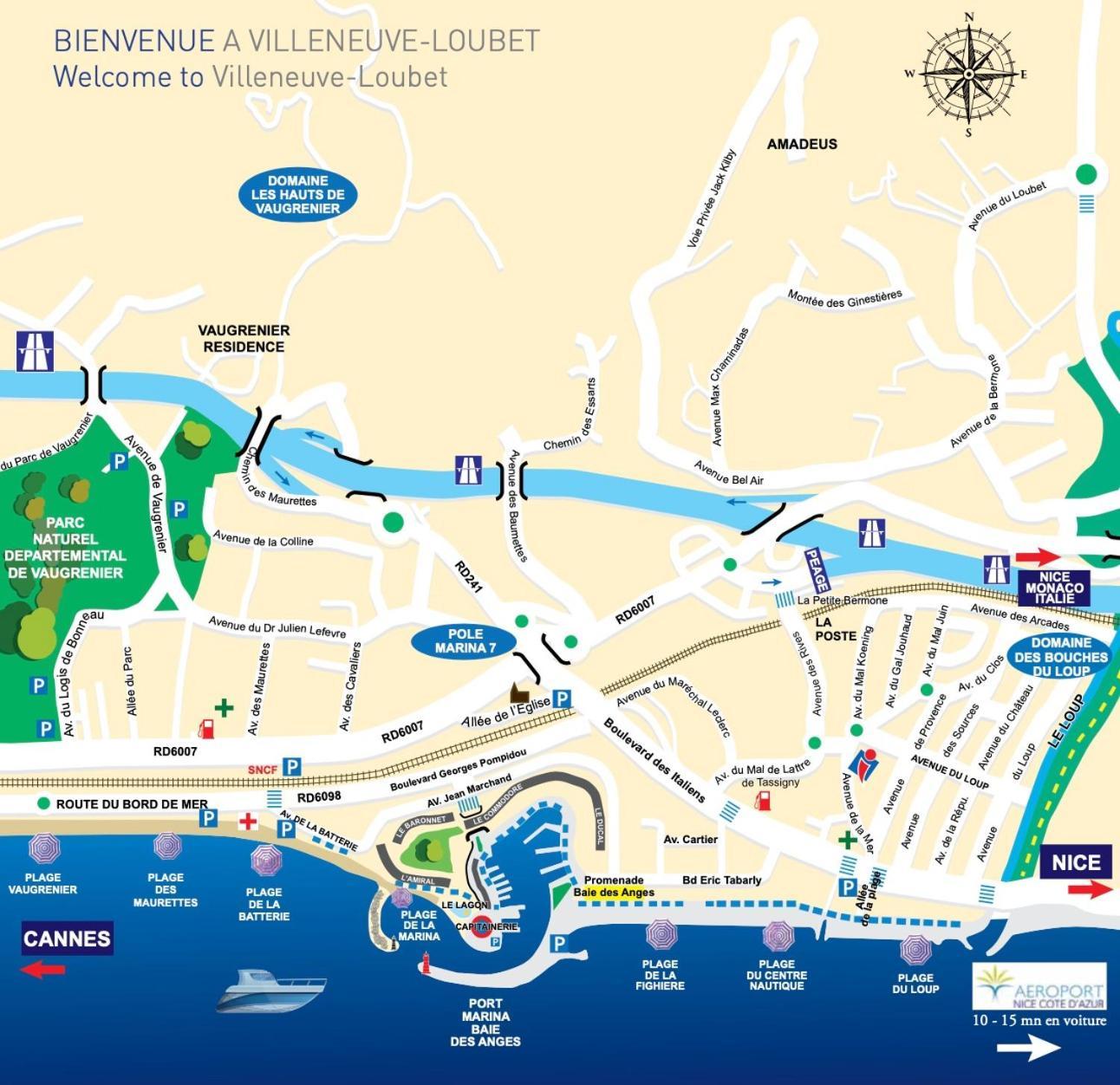 4 Pers , 100M De La Plage Marina Baie Des Anges French Riviera Villeneuve-Loubet Bagian luar foto